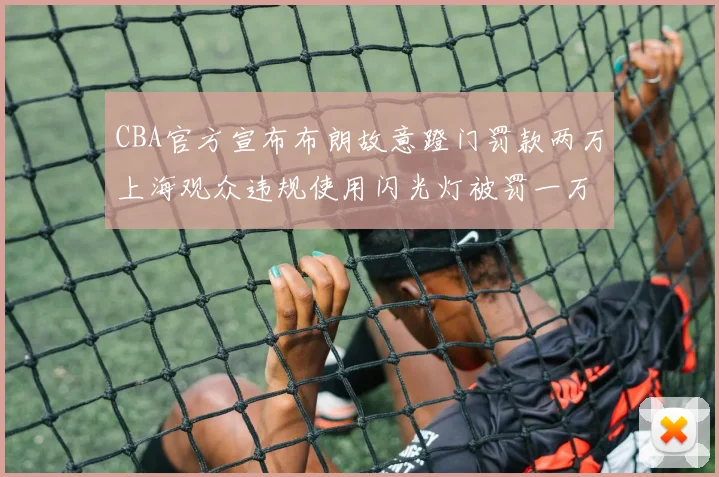 CBA官方宣布布朗故意蹬门罚款两万上海观众违规使用闪光灯被罚一万
