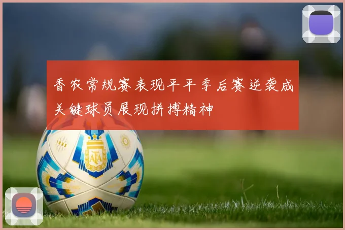 香农常规赛表现平平季后赛逆袭成关键球员展现拼搏精神